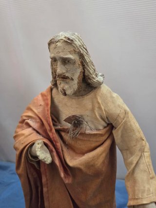 Statua Sacro Cuore di Gesù Arte Sacra Vintage