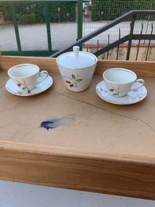 Servizio caffè porcellana tedesca da 6 persone