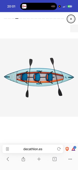 Kayak 3 plazas hasta 245 kg