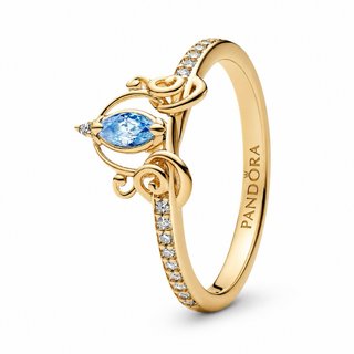 Anillo Pandora Cenicienta Tiara Azul 6