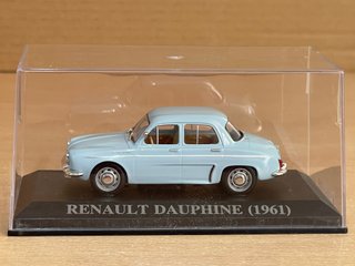 RENAULT DAUPHINE (1961) matrícula Soria 1:43 azul