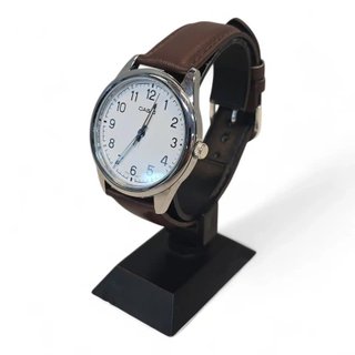 RELOJ CASIO MTP V005RELOJ ESFERA BLANCA/CORREA PIEL