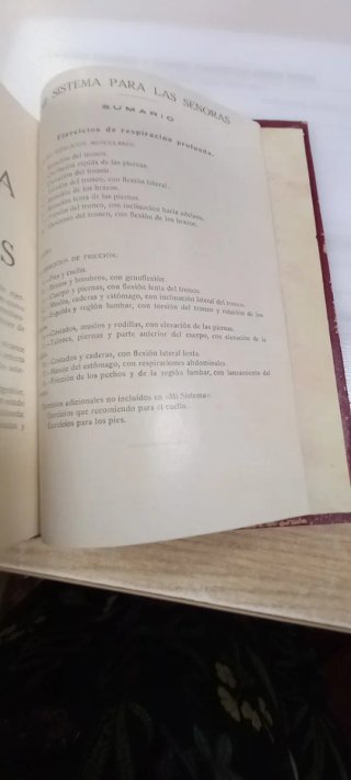 Libro de ejercicios y salud 'Mi sistema"
