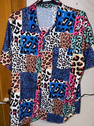 Camisa Estampada Animal Print Multicolor XL