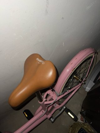 Bicicleta rosa vintage