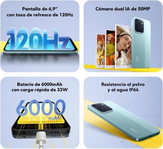 Poco C85 6+128GB Azul/Verde