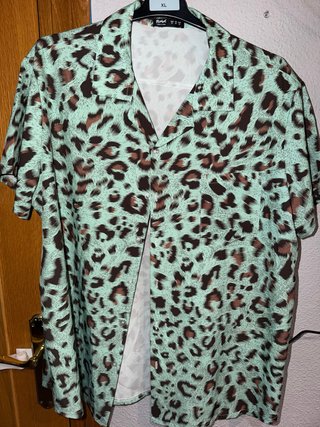 Camisa Rinascimento Estampado Leopardo Talla XL