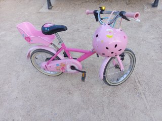 Bicicleta infantil rosa 6-8 años