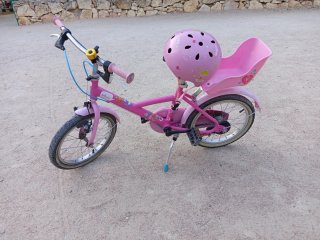 Bicicleta infantil rosa 6-8 años