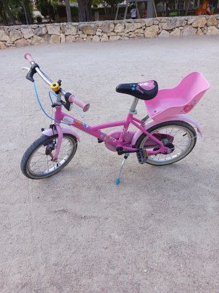 Bicicleta infantil rosa 6-8 años