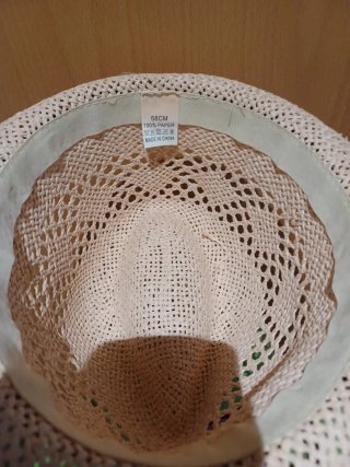 Sombrero Panamá Beige y Negro