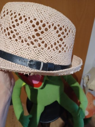 Sombrero Panamá Beige y Negro
