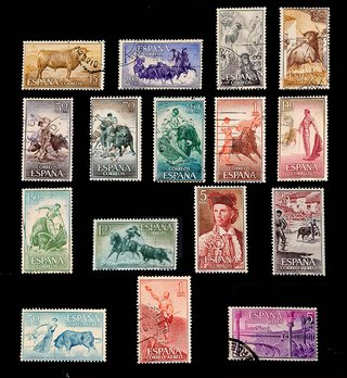 Sellos Serie Tauromaquia de 1960 completa Usados
