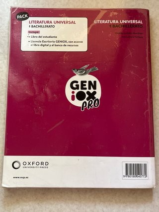 Literatura Universal 1º Bachillerato. Libro del...
