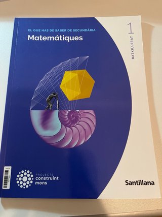 Matemàtiques I 1 Batxillerat : Projecte constru...