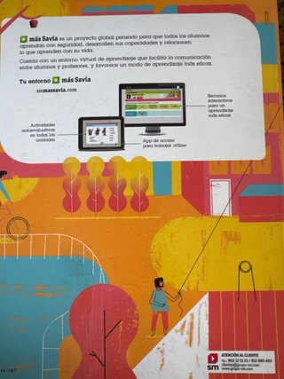 Matemáticas 5 Primaria SM Más Savia, Tres libros