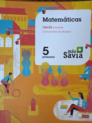 Matemáticas 5 Primaria SM Más Savia, Tres libros