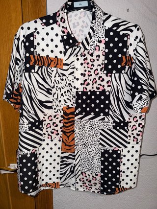 Camisa Patchwork Estampada XL