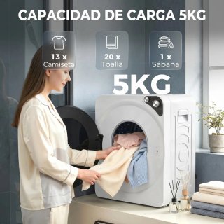 Secadora Ropa Compacta 5kg 1000W