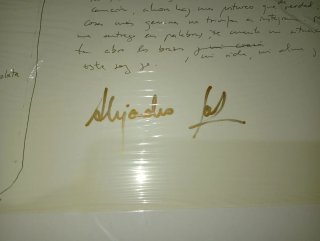 Alejandro Sanz - Manuscrito Original