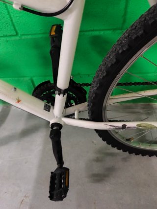 Bicicleta Montaña 26 Rockrider Blanca