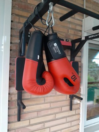 Kit dominadas y saco boxeo ZERRO FITNESS