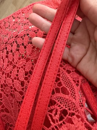 Bolso de encaje rojo CafeNoir
