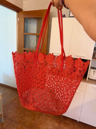 Bolso de encaje rojo CafeNoir