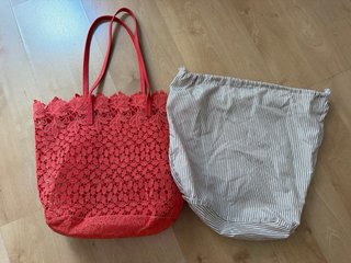 Bolso de encaje rojo CafeNoir
