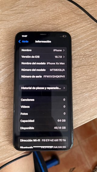 iPhone XS Max Apple Argento/Grigio Siderale