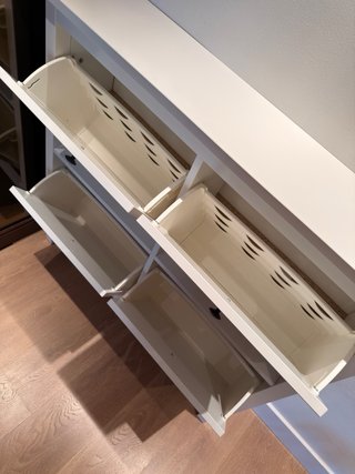 Zapatero IKEA Hemnes Blanco 4 Compartimentos