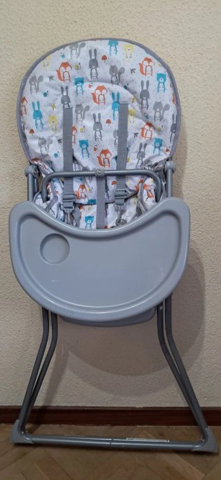 Trona infantil con estampado de animales