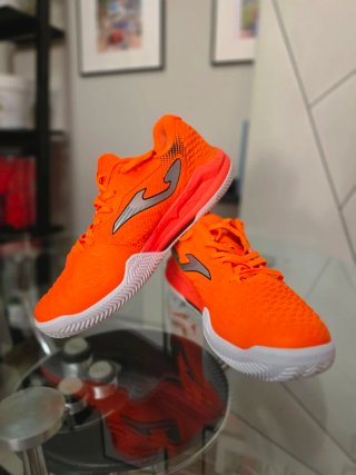 Zapatillas pádel Joma Naranja y Blanco