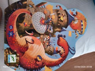 Puzzle Djeco Dragón y Caballero 54 piezas