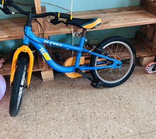 Bicicleta Infantil B-PRO 16 Azul/Naranja
