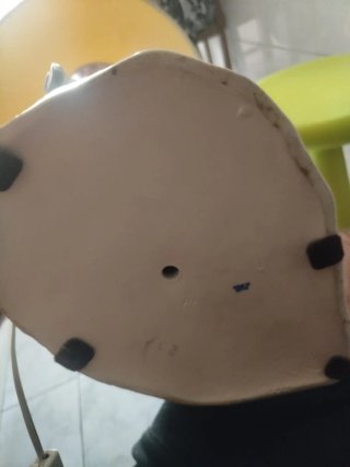 Lámpara de porcelana antigua pareja