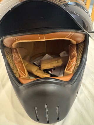 Casco Retro Café Racer Negro