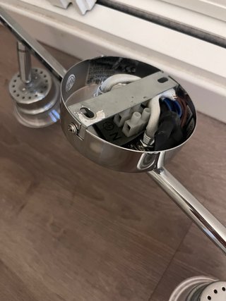 Lámpara de techo articulada inox