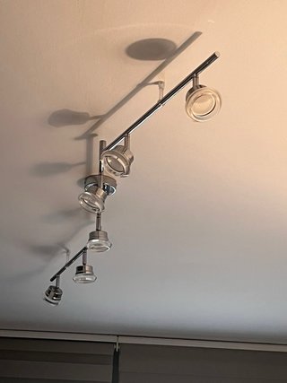 Lámpara de techo articulada inox