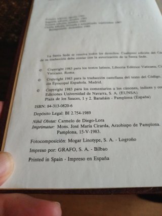 Código de derecho canónico edición anotada Eunsa