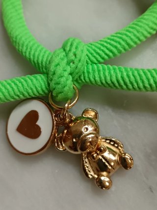 Pareja Pulseras Elásticas con Dijes