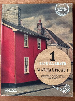Matemáticas I - 1 Bachillerato - Anaya