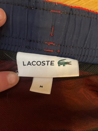 Bañador Lacoste Rojo Talla M