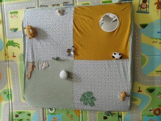 Colchón parque infantil + funda Verbaudet