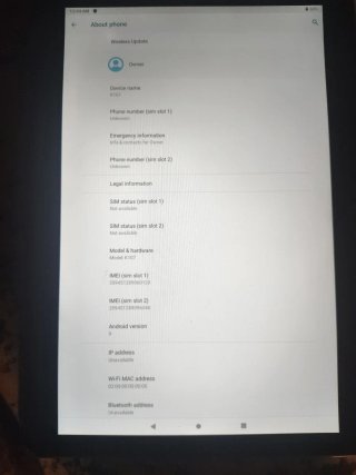 Tablet Negra y Multicolor