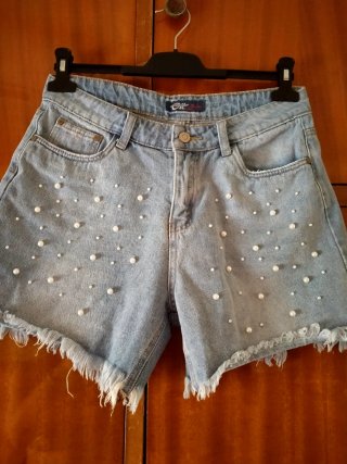 Conjunto Top Crochet y Shorts Perlas