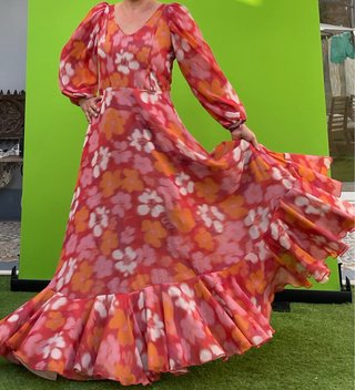 Traje de flamenca bata cómodo Talla 40-42