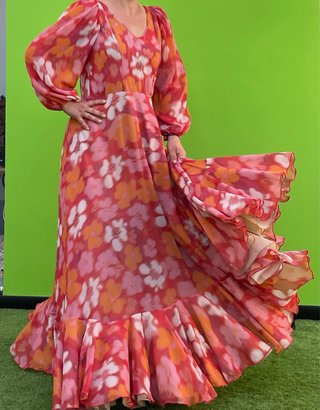 Traje de flamenca bata cómodo Talla 40-42