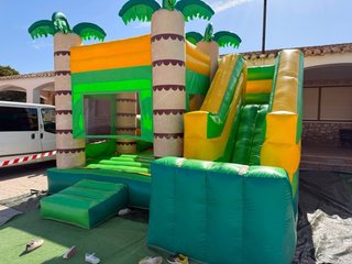 Castillo hinchable 5x5 palmeras