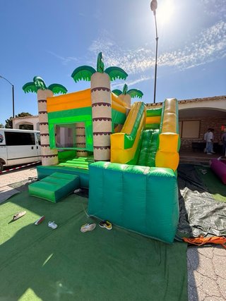 Castillo hinchable 5x5 palmeras